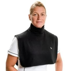 Back On Track Neck Cover With Dickey Bib - Black - Black