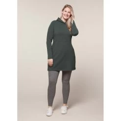 EQL Women's Weekender Fleece Hoodie Dress - Spruce 11 EQL Women's Weekender Fleece Hoodie Dress - Spruce -Equestrian Equipment 582355 800 800