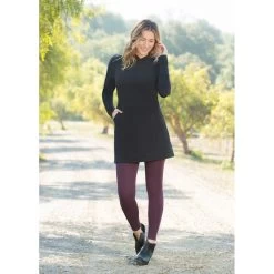 EQL Women's Weekender Fleece Hoodie Dress - Black -Equestrian Equipment 582426 800 800