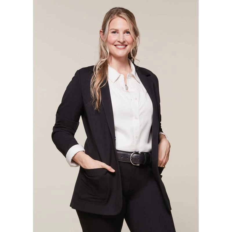 EQL Women's Ponte Blazer - Black 7 EQL Women's Ponte Blazer - Black - Image 5