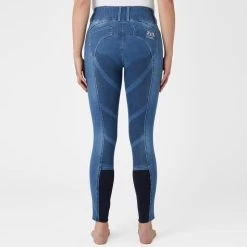 B Vertigo Women's Dianne Denim Full Seat Breeches - Lead Blue -Equestrian Equipment 582833 800 800