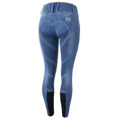 B Vertigo Women's Dianne Denim Full Seat Breeches - Lead Blue -Equestrian Equipment 582834 800 800