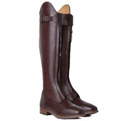 B Vertigo Canopus Front Zip Tall Boots - Dark Brown