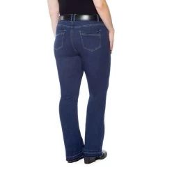 EQL Women's In Motion Bootcut Jean W/Raw Hem - Midnight Wash -Equestrian Equipment 584678 800 800