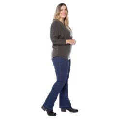 EQL Women's In Motion Bootcut Jean W/Raw Hem - Midnight Wash -Equestrian Equipment 584679 800 800