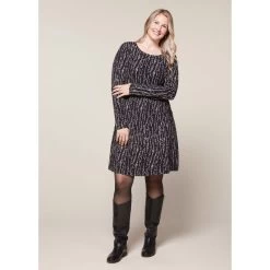 EQL Women's Inspired Scoop Neck Long Sleeve Dress - Black Horseshoe Branches 12 EQL Women's Inspired Scoop Neck Long Sleeve Dress - Black Horseshoe Branches -Equestrian Equipment 585360 800 800