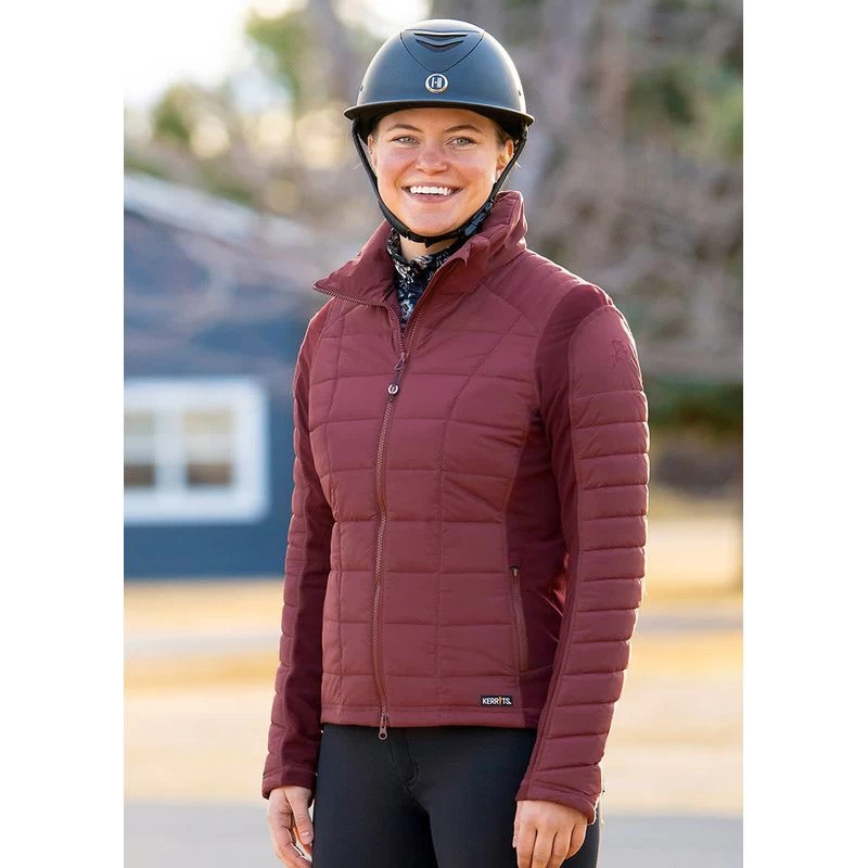 Kerrits Women's Heads Up Quilted Jacket - Mahogany 9 Kerrits Women's Heads Up Quilted Jacket - Mahogany - Image 7