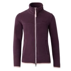 Horze Kids' Morgan Fleece Riding Jacket - Fig Purple