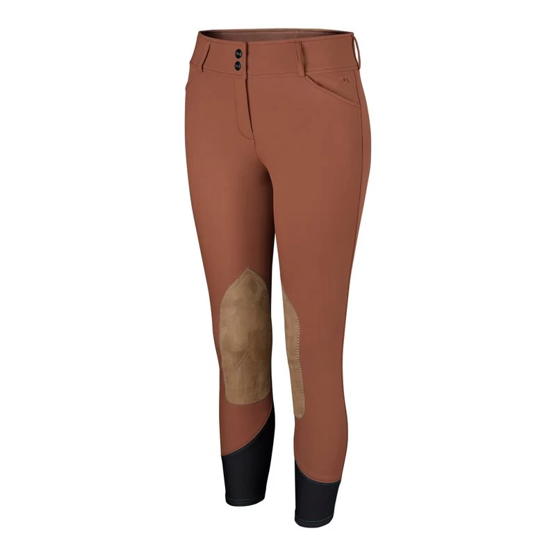 RJ Classics Women's Gulf Natural Rise Front Zip Breeches - Rust 3 RJ Classics Women's Gulf Natural Rise Front Zip Breeches - Rust