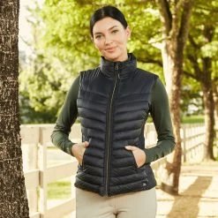 RJ Classics Women's Chloe Wind Defense Vest - Black Beauty -Equestrian Equipment 588614 800 800