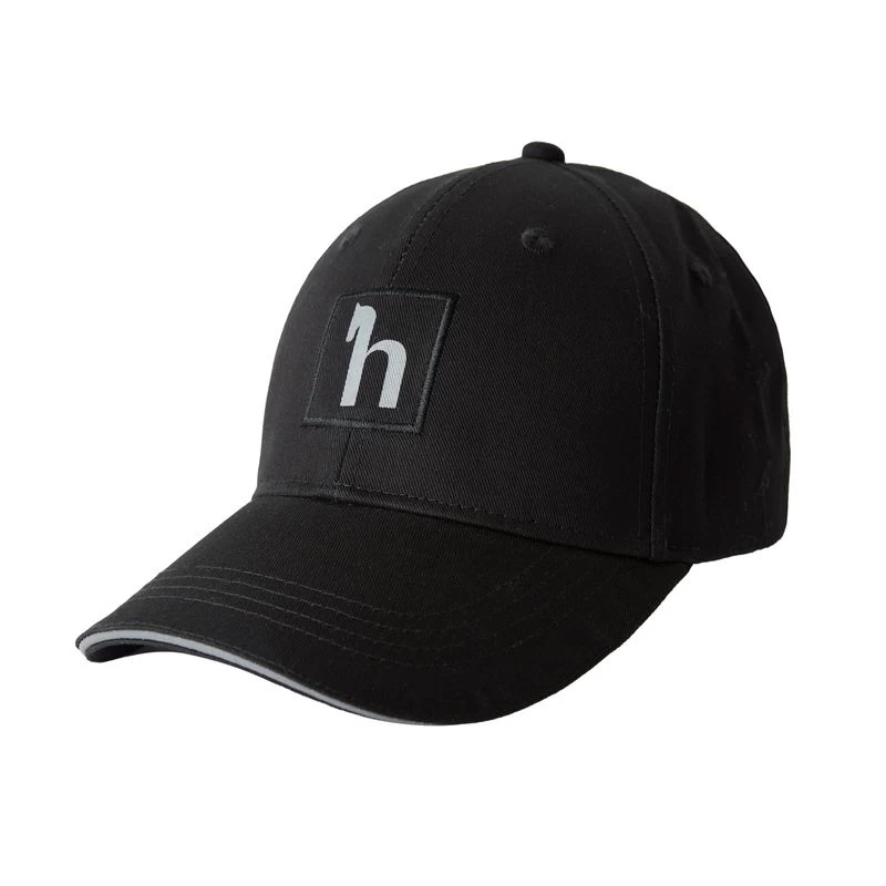 Horze Hat W/Reflective Print - Black 3 Horze Hat W/Reflective Print - Black