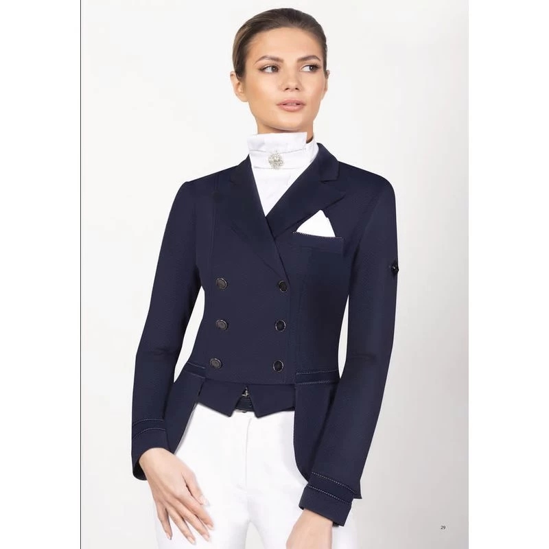 Fair Play Women's Elizabeth Comfimesh Short Tail Coat - Navy 5 Fair Play Women's Elizabeth Comfimesh Short Tail Coat - Navy - Image 3