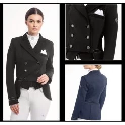 Fair Play Women's Elizabeth Comfimesh Short Tail Coat - Navy 9 Fair Play Women's Elizabeth Comfimesh Short Tail Coat - Navy -Equestrian Equipment 592801 800 800