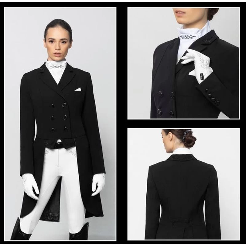 Fair Play Women's Dorothee Shadbelly Coat - Black 6 Fair Play Women's Dorothee Shadbelly Coat - Black - Image 4