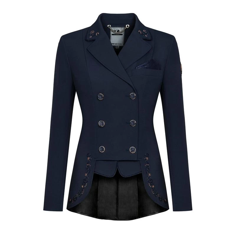 Fair Play Women's Lexim RoseGold Dressage Short Tailcoat - Navy 3 Fair Play Women's Lexim RoseGold Dressage Short Tailcoat - Navy
