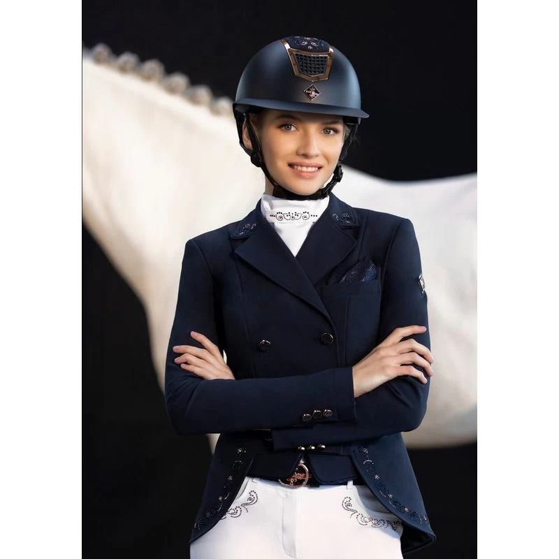 Fair Play Women's Lexim RoseGold Dressage Short Tailcoat - Navy 5 Fair Play Women's Lexim RoseGold Dressage Short Tailcoat - Navy - Image 3