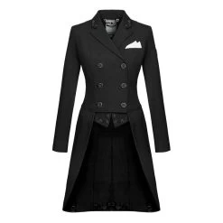 Fair Play Women's Dorothee Rose Gold Shadbelly Coat - Black