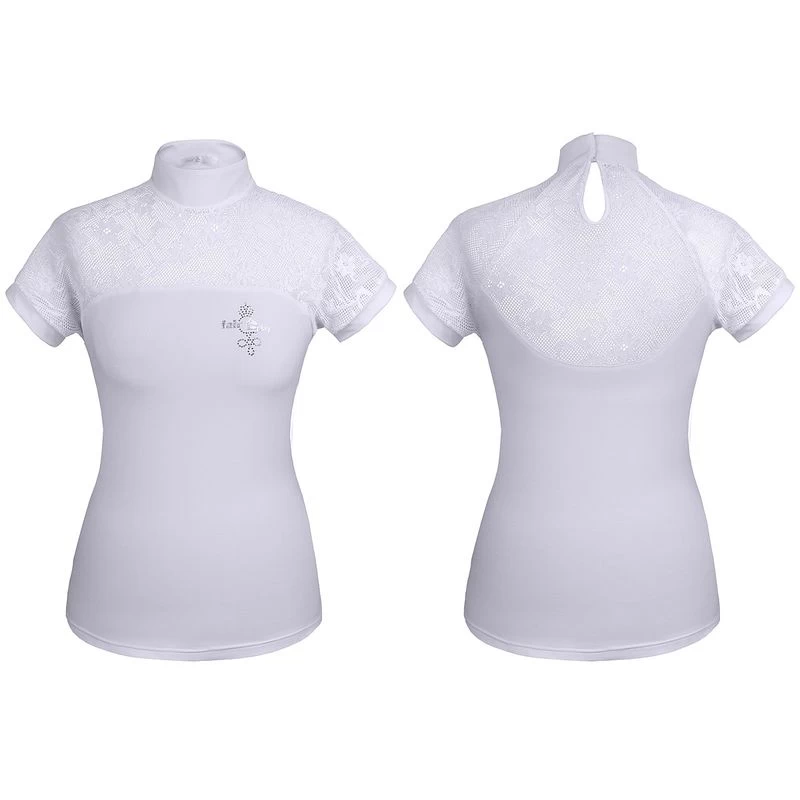 Fair Play Women's Lucia Short Sleeve Competition Shirt - White 3 Fair Play Women's Lucia Short Sleeve Competition Shirt - White
