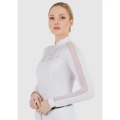 Fair Play Women's Lorella Long Sleeve Competition Shirt - White -Equestrian Equipment 594533 800 800