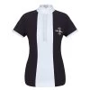 Fair Play Women's Claire Pearl Short Sleeve Competition Shirt - Black/White