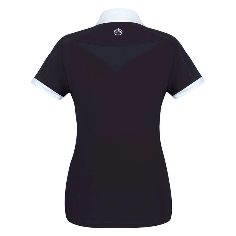 Fair Play Women's Claire Pearl Short Sleeve Competition Shirt - Black/White 4 Fair Play Women's Claire Pearl Short Sleeve Competition Shirt - Black/White - Image 2