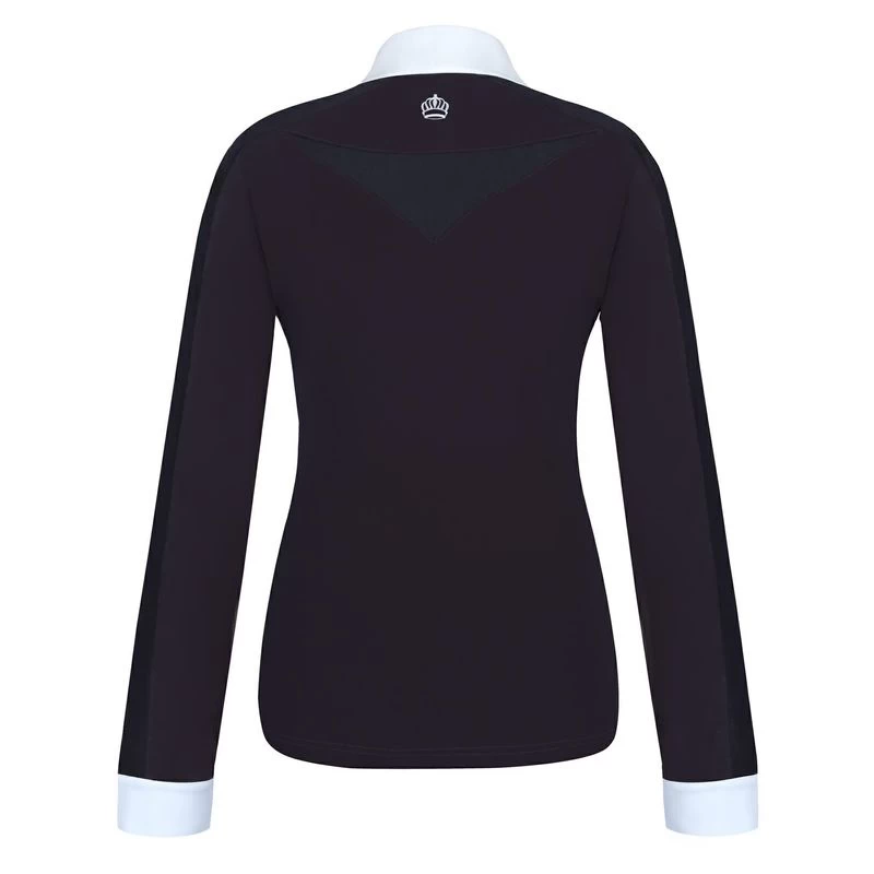Fair Play Women's Claire Pearl Long Sleeve Competition Shirt - Black/White 4 Fair Play Women's Claire Pearl Long Sleeve Competition Shirt - Black/White - Image 2
