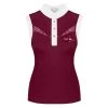 Fair Play Women's Cecile Rose Gold Sleeveless Competition Shirt - Burgundy -Equestrian Equipment 595075 800 800