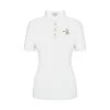 Fair Play Women's Cecile Rose Gold Short Sleeve Competition Shirt - White -Equestrian Equipment 595175 800 800