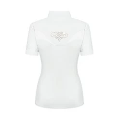 Fair Play Women's Cecile Rose Gold Short Sleeve Competition Shirt - White 7 Fair Play Women's Cecile Rose Gold Short Sleeve Competition Shirt - White -Equestrian Equipment 595176 800 800