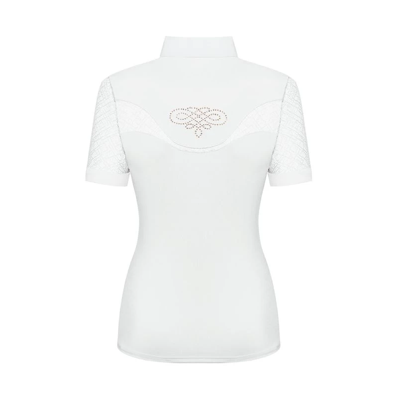 Fair Play Women's Cecile Rose Gold Short Sleeve Competition Shirt - White 4 Fair Play Women's Cecile Rose Gold Short Sleeve Competition Shirt - White - Image 2