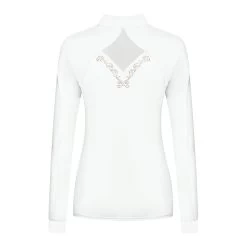 Fair Play Women's Cathrine Rose Gold Long Sleeve Competition Shirt - White 5 Fair Play Women's Cathrine Rose Gold Long Sleeve Competition Shirt - White -Equestrian Equipment 595404 800 800