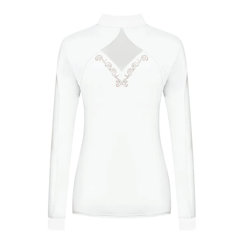 Fair Play Women's Cathrine Rose Gold Long Sleeve Competition Shirt - White 4 Fair Play Women's Cathrine Rose Gold Long Sleeve Competition Shirt - White - Image 2
