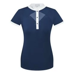 Fair Play Women's Cathrine Short Sleeve Competition Shirt - Navy/White