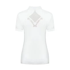 Fair Play Women's Cathrine Rose Gold Short Sleeve Competition Shirt - White 7 Fair Play Women's Cathrine Rose Gold Short Sleeve Competition Shirt - White -Equestrian Equipment 595540 800 800