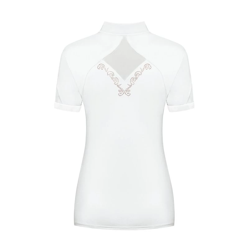Fair Play Women's Cathrine Rose Gold Short Sleeve Competition Shirt - White 4 Fair Play Women's Cathrine Rose Gold Short Sleeve Competition Shirt - White - Image 2