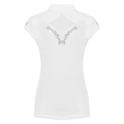 Fair Play Women's Cathrine Rose Gold Sleeveless Competion Shirt - White 7 Fair Play Women's Cathrine Rose Gold Sleeveless Competion Shirt - White -Equestrian Equipment 595648 800 800