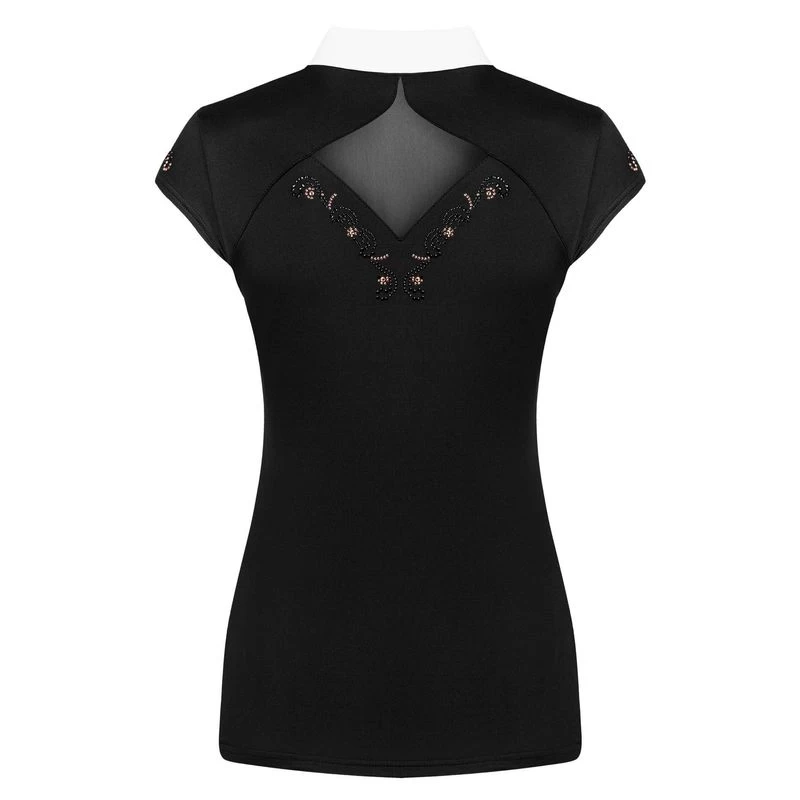 Fair Play Women's Cathrine Rose Gold Sleeveless Competion Shirt - Black 4 Fair Play Women's Cathrine Rose Gold Sleeveless Competion Shirt - Black - Image 2