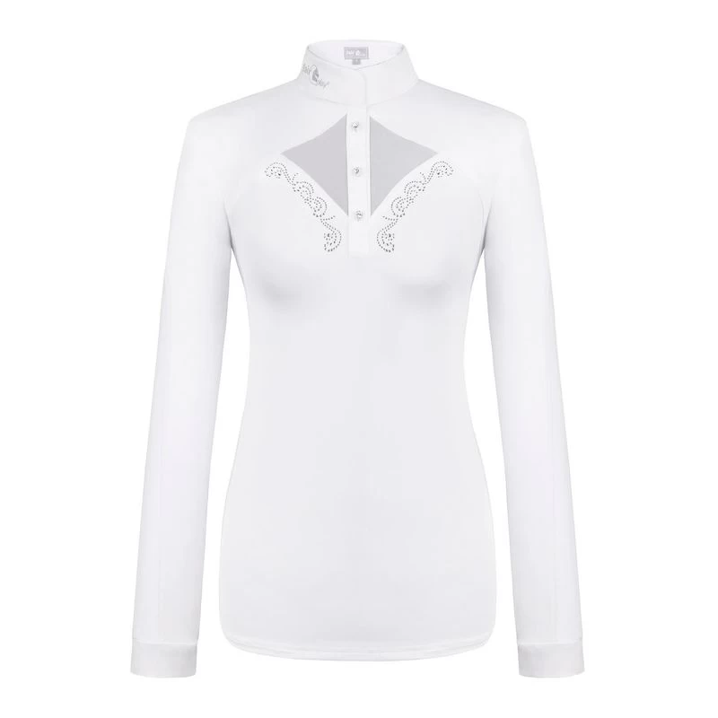 Fair Play Women's Cathrine Long Sleeve Competition Shirt - White 3 Fair Play Women's Cathrine Long Sleeve Competition Shirt - White