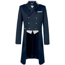 Fair Play Men's Patrik Shadbelly Show Coat - Black/Beige