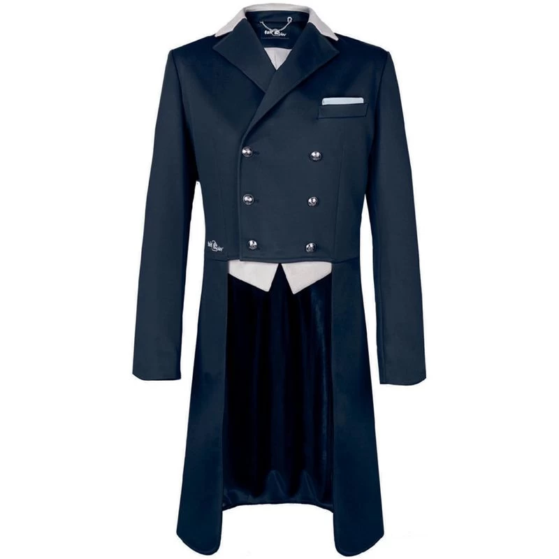 Fair Play Men's Patrik Shadbelly Show Coat - Black/Beige 3 Fair Play Men's Patrik Shadbelly Show Coat - Black/Beige