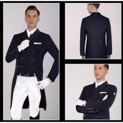 Fair Play Men's Patrik Shadbelly Show Coat - Black/Beige 7 Fair Play Men's Patrik Shadbelly Show Coat - Black/Beige -Equestrian Equipment 596268 800 800