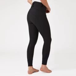 Horze Women's Dina Crystal Detailed Silicone Full Seat Breeches - Black -Equestrian Equipment 600773 800 800