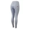Horze Women's Tara High Waist Breeches Leather Full Seat - Tradewinds Grey -Equestrian Equipment 601861 800 800