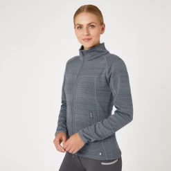 Horze Women's Addison Fleece Riding Jacket - Blackened Pearl -Equestrian Equipment 602471 800 800