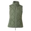 Horze Women's Carola Padded Vest - Beetle Khaki Green 2 Horze Women's Carola Padded Vest - Beetle Khaki Green -Equestrian Equipment 602518 800 800