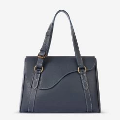 Oughton Paddock Lux Shoulder Bag - Iconic Navy