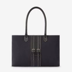 Oughton Half Halt Classic Canvas Handbag - Classic Black