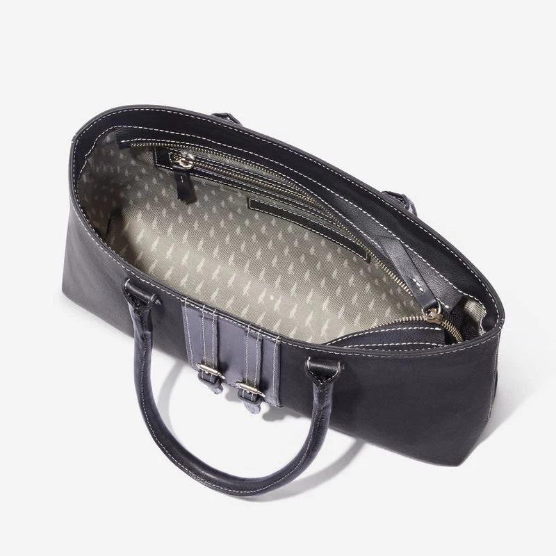 Oughton Half Halt Classic Canvas Handbag - Classic Black 5 Oughton Half Halt Classic Canvas Handbag - Classic Black - Image 3