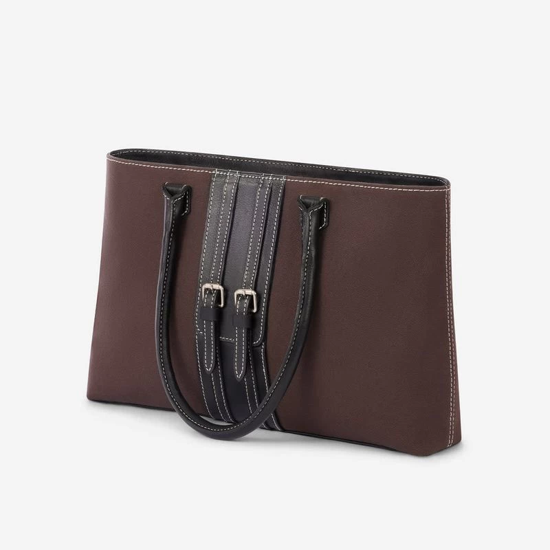 Oughton Half Halt Classic Canvas Handbag - Heritage Brown/Black 4 Oughton Half Halt Classic Canvas Handbag - Heritage Brown/Black - Image 2