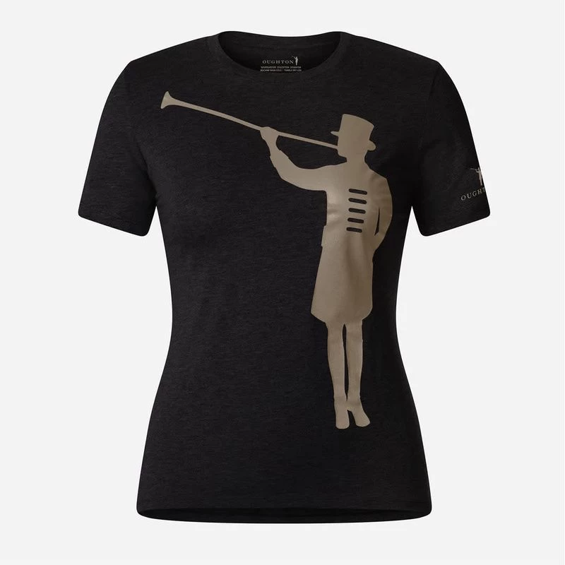 Oughton Women's Harold Logo Tee - Classic Black 3 Oughton Women's Harold Logo Tee - Classic Black